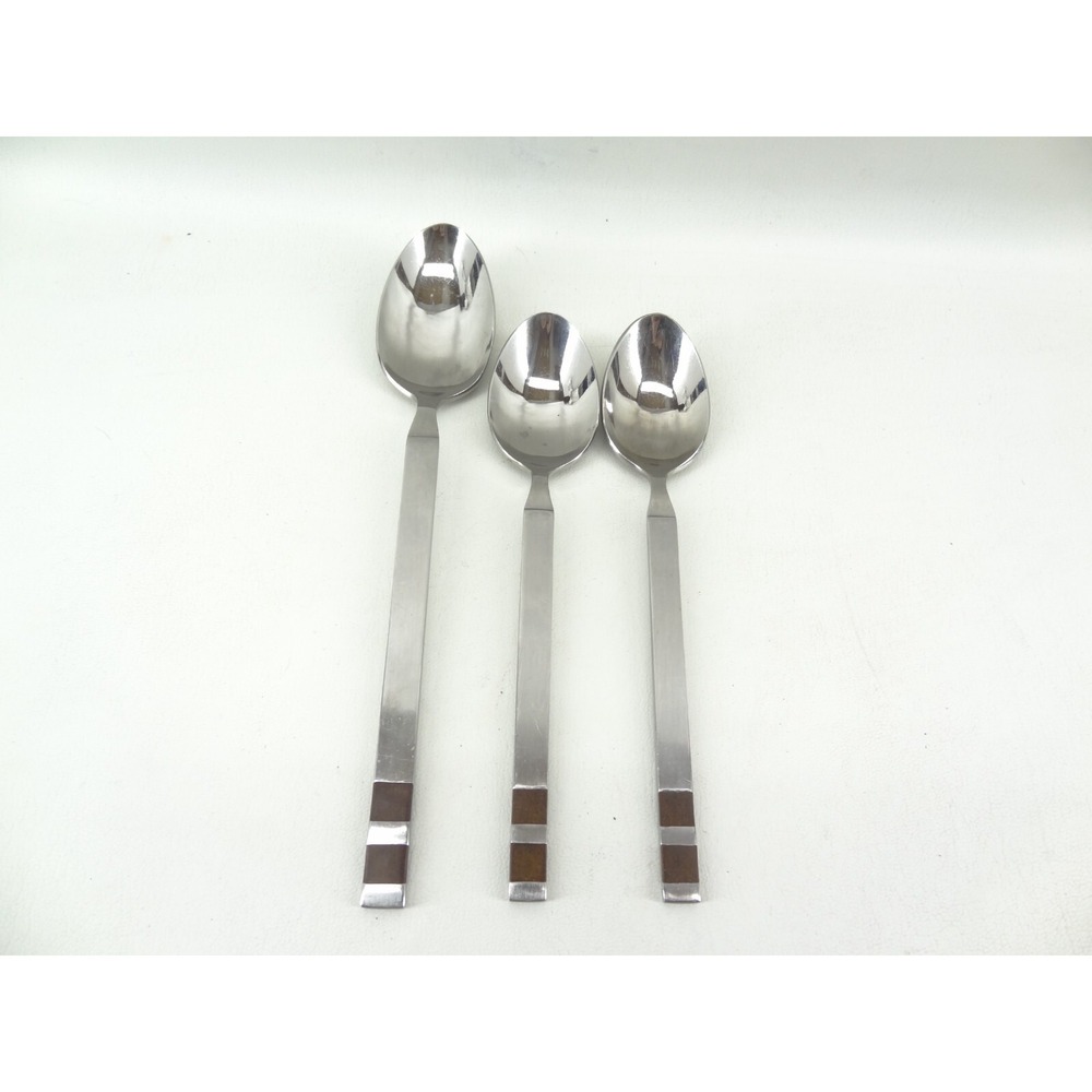 STANLEY ROBERTS CROSSPOINT MID CENTURY MODERN MCM 2 TEASPOONS 1 TABLESPOON